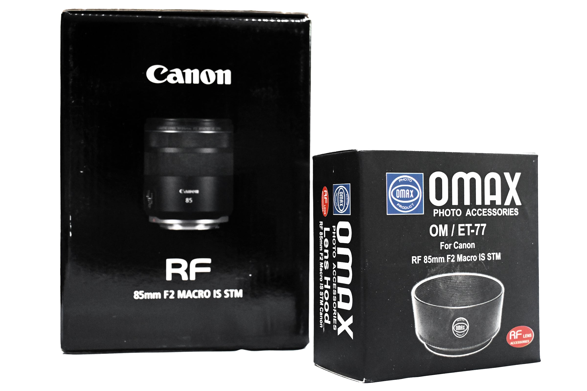 Lens hood for Canon RF 85mm F2 Lens Omax ET77 - The Camerashop