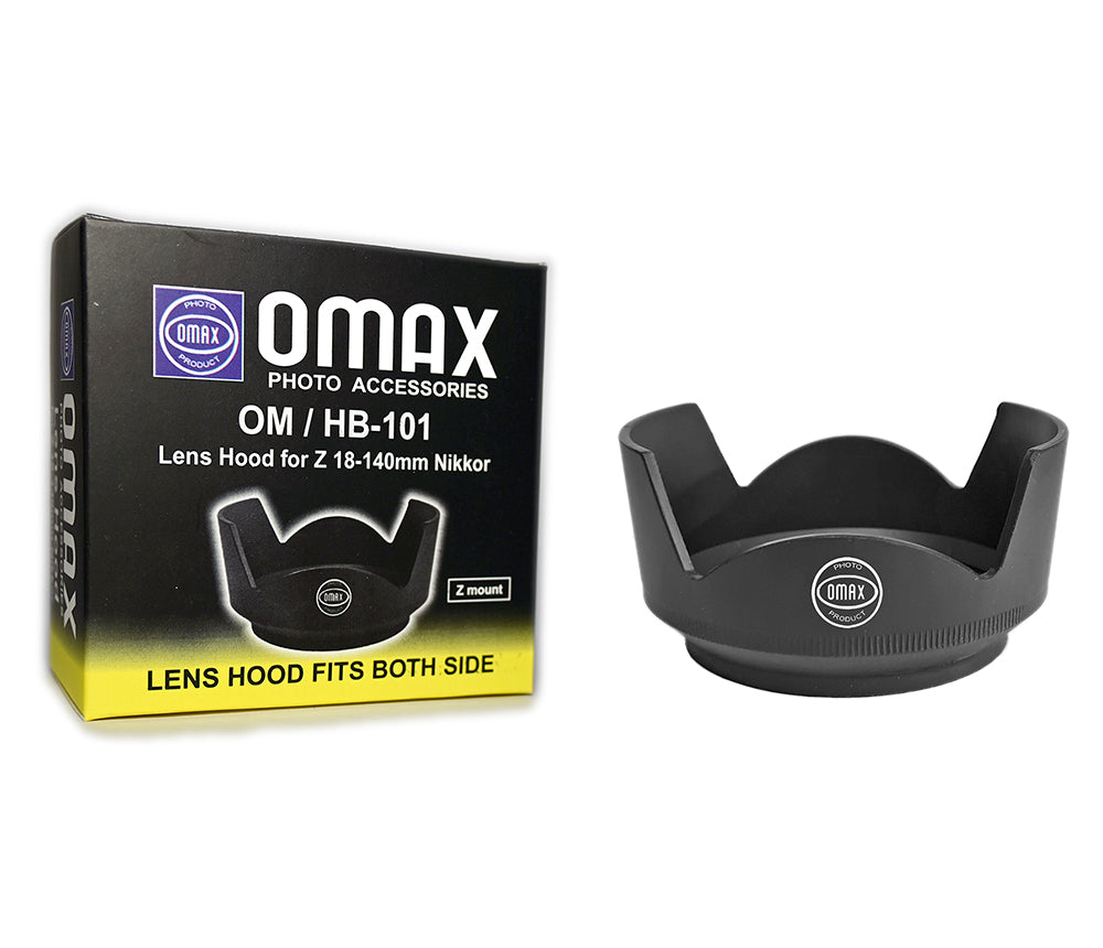 Omax Compatible Lens Hood for Nikon Z 18-140mm f/3.5-6.3 DX VR Lens OMAX HB-101 - The Camerashop