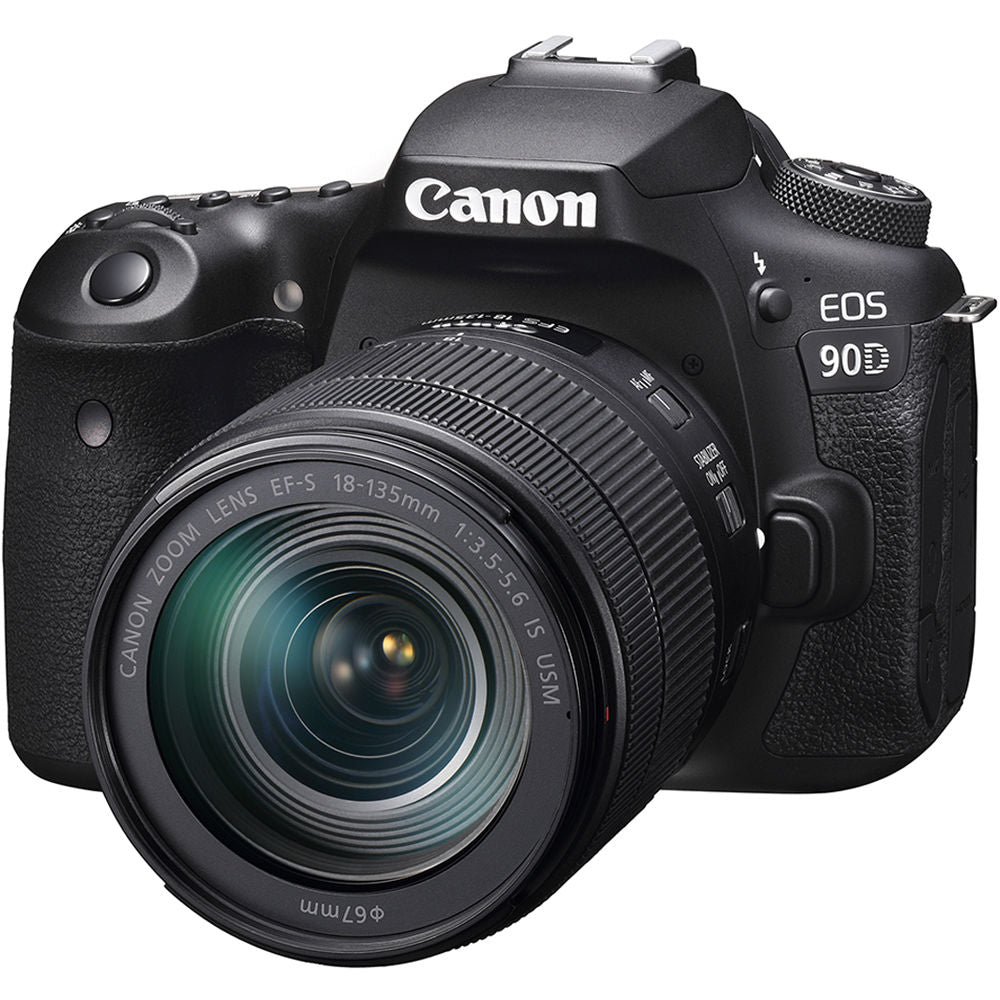 Canon EOS 90D Digital SLR Camera with 18-135 is USM Lens - The Camerashop