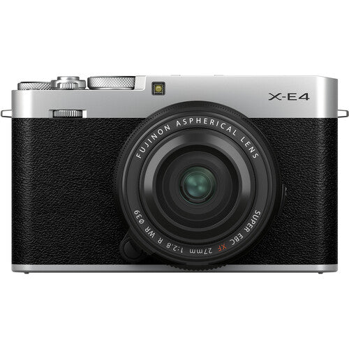 FUJIFILM X-E4 Mirrorless Camera with 27mm 1:2.8 R Lens (Silver) - The Camerashop