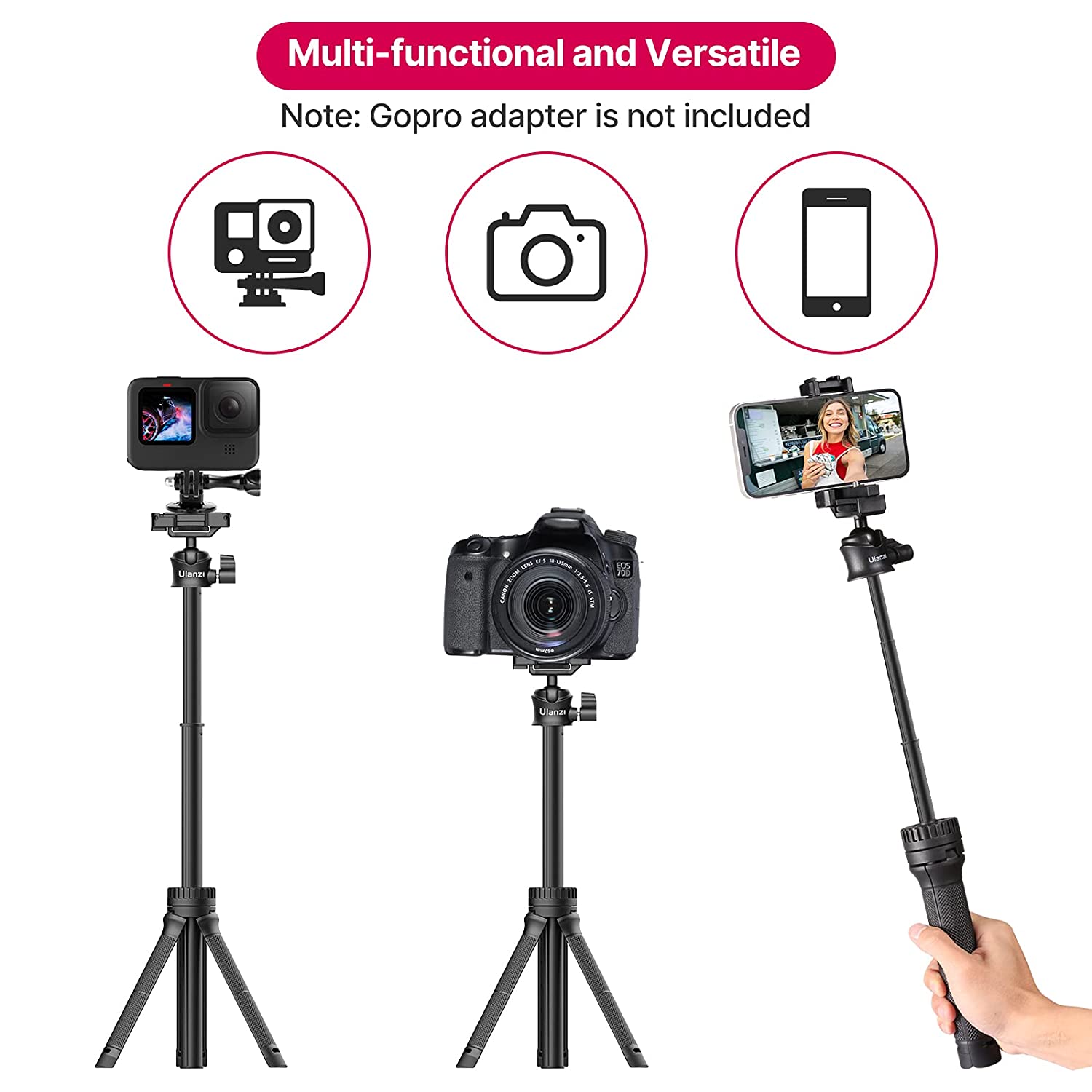 Ulanzi MT-34 Multi-Functional Extendable Tripod - The Camerashop