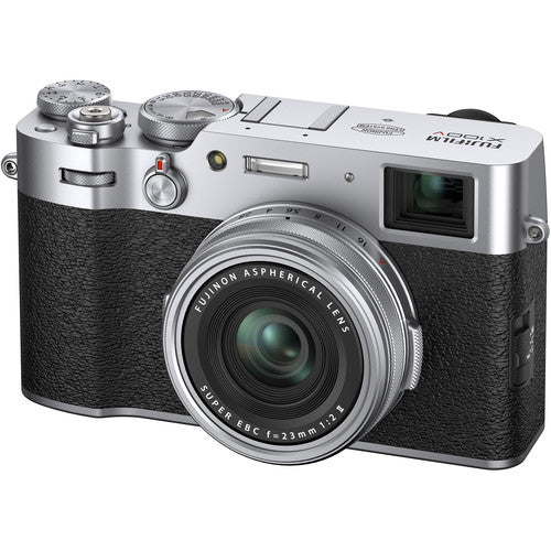 FUJIFILM X100V Mirrorless Digital Camera with 23mm f/2 Lens (Silver) - The Camerashop