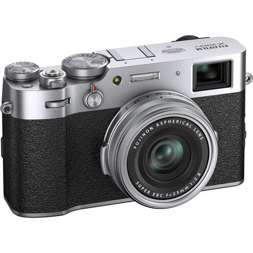 FUJIFILM X100V Mirrorless Digital Camera with 23mm f/2 Lens (Silver) - The Camerashop