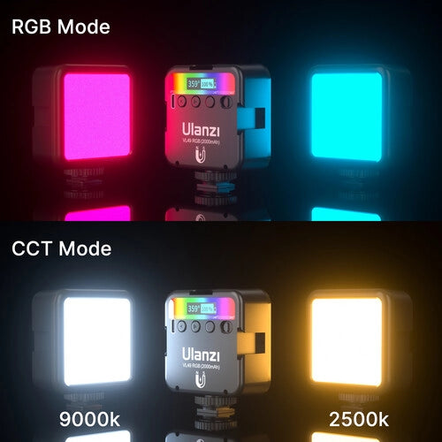 Ulanzi VL-49 Rechargeable Mini RGB Light - The Camerashop