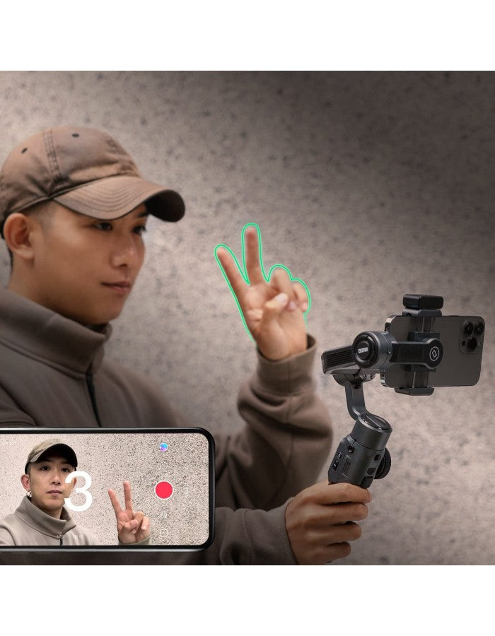 Zhiyun Smooth 5 Gimbal 3-Axis Focus Pull & Zoom Capability Handheld Gimbal Stabilizer for Smartphone, Compatible With IPhone 13 Pro Max - The Camerashop