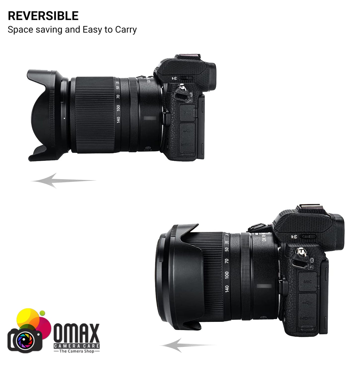 Omax Compatible Lens Hood for Nikon Z 18-140mm f/3.5-6.3 DX VR Lens OMAX HB-101 - The Camerashop