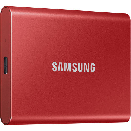 Samsung 2TB Portable SSD T7 USB 3.2 (Metallic Red) - The Camerashop