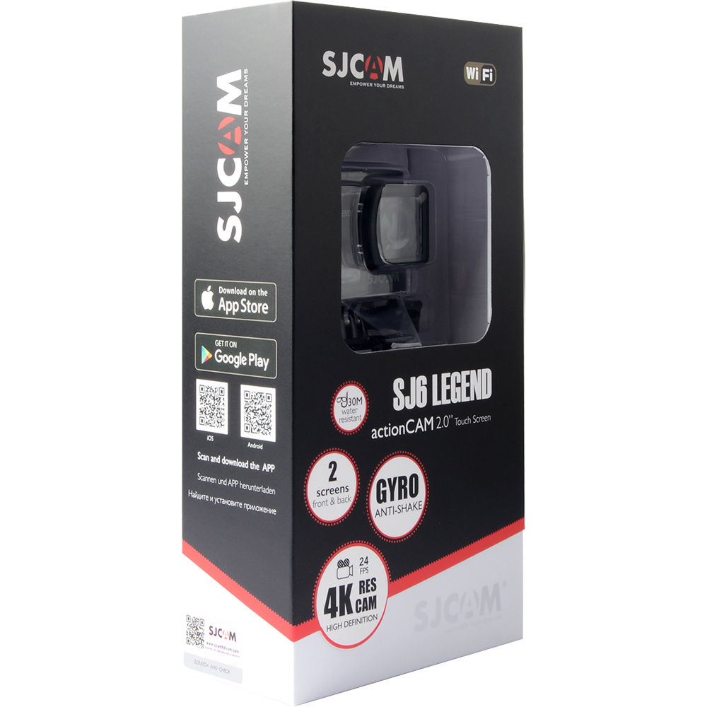 SJCAM SJ6 Legend 4K Action Camera (Black) - The Camerashop