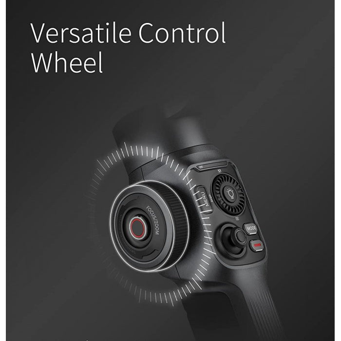 Zhiyun Smooth 5 Combo Smartphone Gimbal Stabilizer 3-Axis Handheld Gimbal with Grip Tripod, LED Fill Light for Vlog, iPhone, Android - The Camerashop