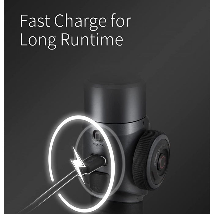 Zhiyun Smooth 5 Combo Smartphone Gimbal Stabilizer 3-Axis Handheld Gimbal with Grip Tripod, LED Fill Light for Vlog, iPhone, Android - The Camerashop