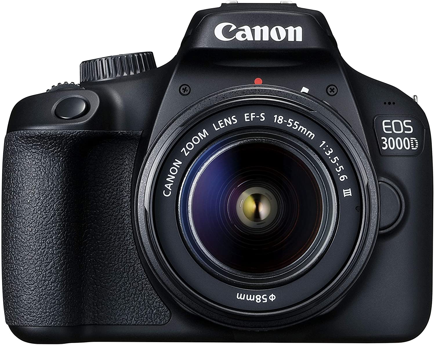 Canon EOS 3000D 18MP Digital SLR Camera (Black) with 18-55mm is II Lens - The Camerashop