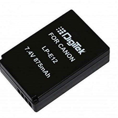 Digitek (LP-E12) 875 mAh Rechargeable Lithium Ion Battery for Canon - The Camerashop