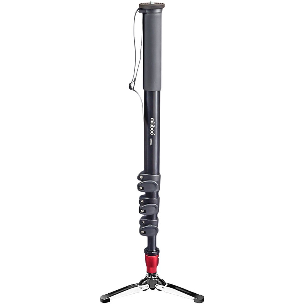 Miliboo MTT705AWH Aluminum Monopod with Folding 3-Leg Base - The Camerashop