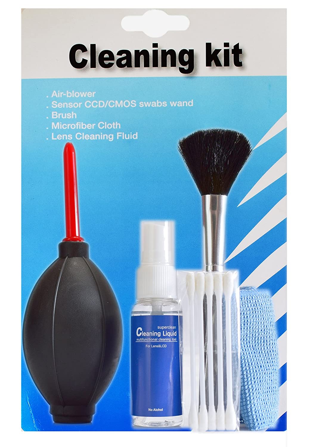 Omax Camera 5 in 1 Lens Cleaning kit for Nikon, Canon, Sony, DSLR Camera - The Camerashop