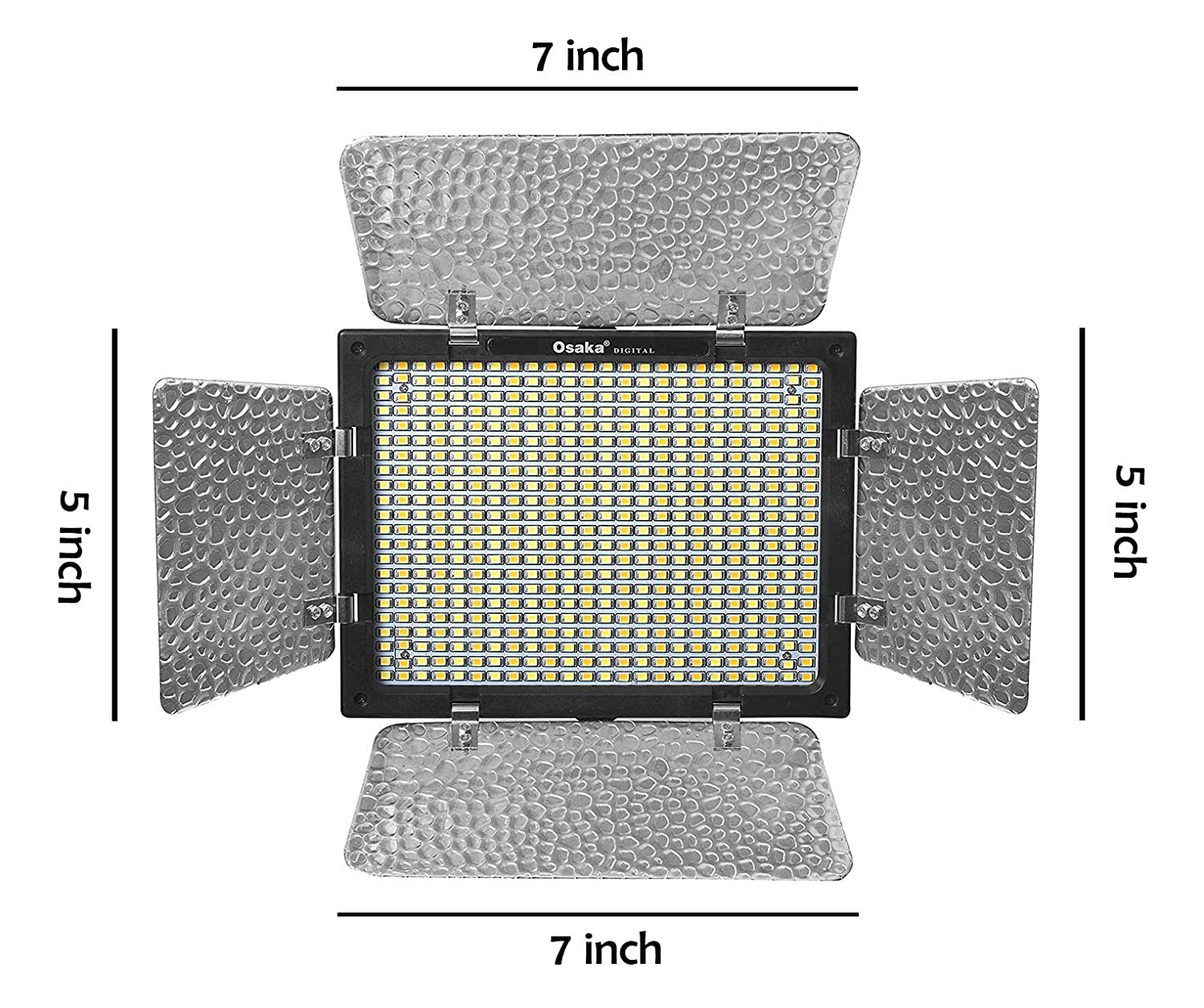 Osaka Bi-Color Dimmable LED Video Light OS 300 Mark III with Ac Adapter, LS-250 9feet light Stand & Sungun Adapter - The Camerashop