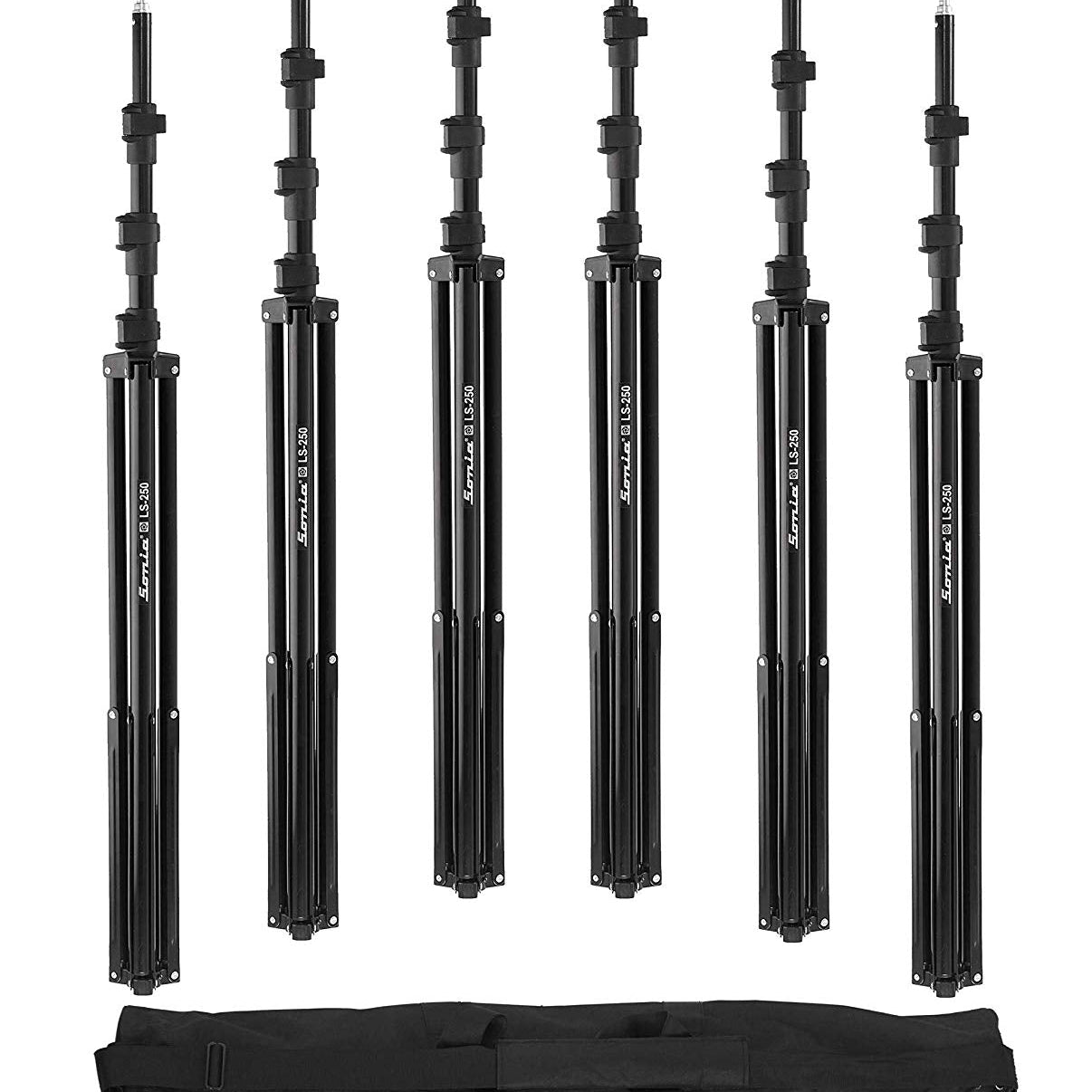 Sonia 9 Feet Photography Light Stand LS250 Pack of 6 - The Camerashop