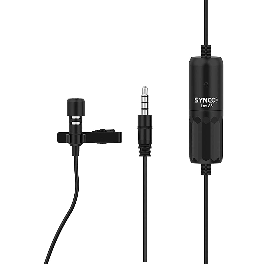 SYNCO LAV-S8 Omni directional Lavalier Condenser Microphone - The Camerashop