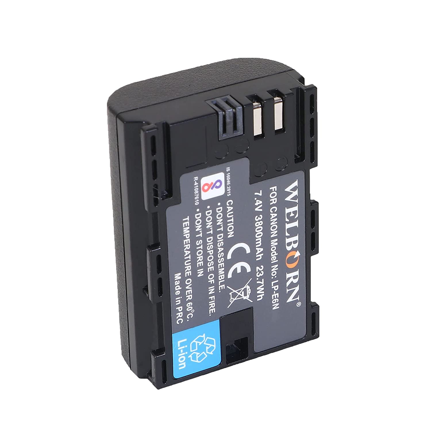 Welborn LP-E6N Platinum Lithium-ion Battery for Canon Cameras - The Camerashop