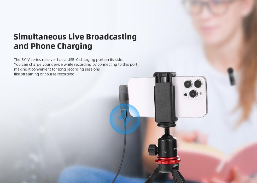 BOYA BY-V1 Wireless Lavalier Microphone for iPhone - The Camerashop