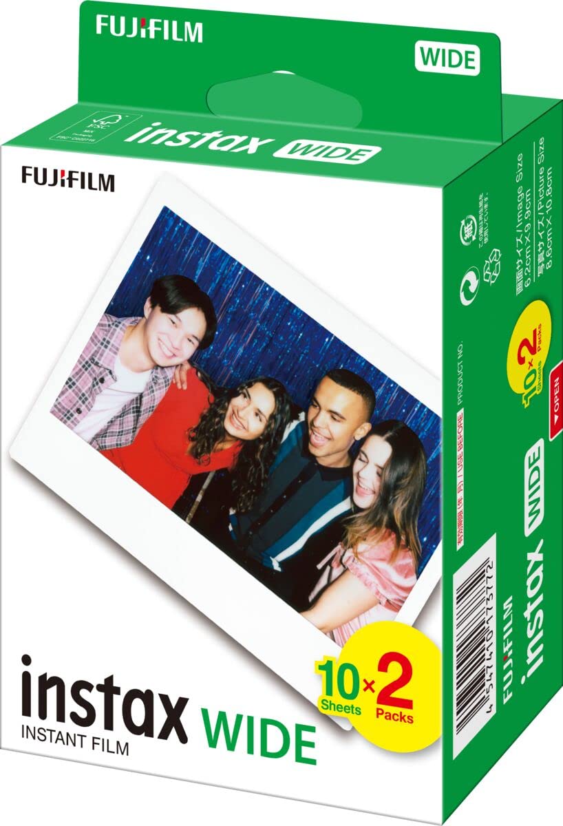 Fuji Instax Wide Film - 20 Sheets Per pack - The Camerashop