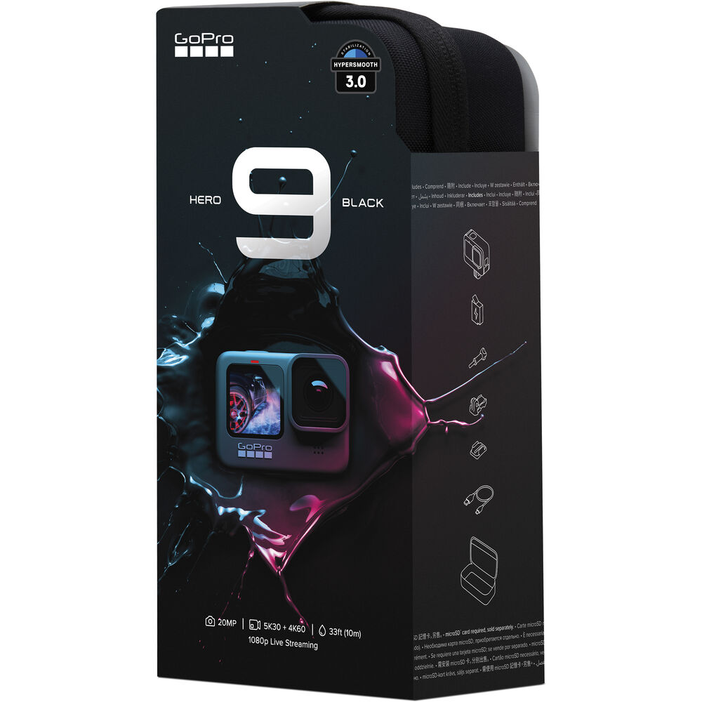 GoPro HERO 9 BLACK 5K ACTION CAMERA with 2 Years official India Warranty + 1 Extra Battery - The Camerashop