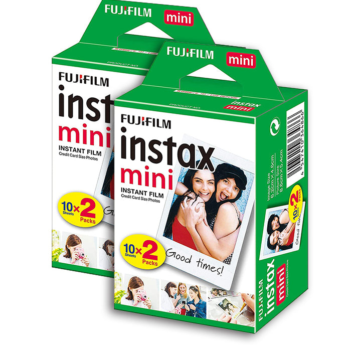Fuji Instax Mini Film Twin Pack (40 Shots) - The Camerashop