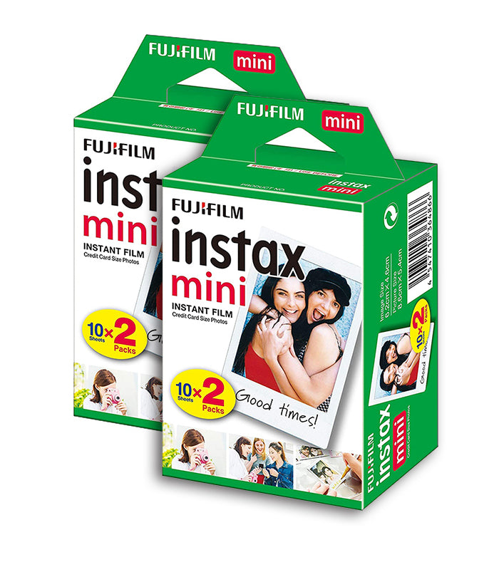 Fuji Instax Mini Film Twin Pack (40 Shots) - The Camerashop