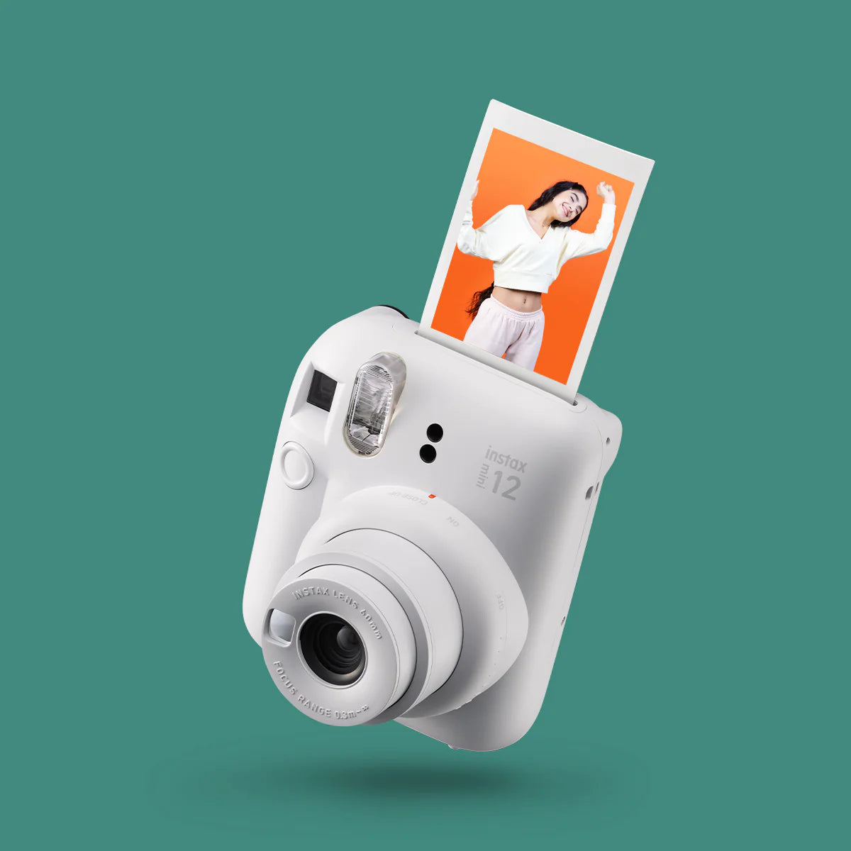 Fujifilm Instax Mini 12 Camera ( Clay White ) - The Camerashop