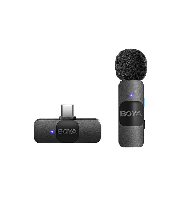 BOYA BY V10 Ultracompact 2.4GHz Wireless Mic USB C Ready The