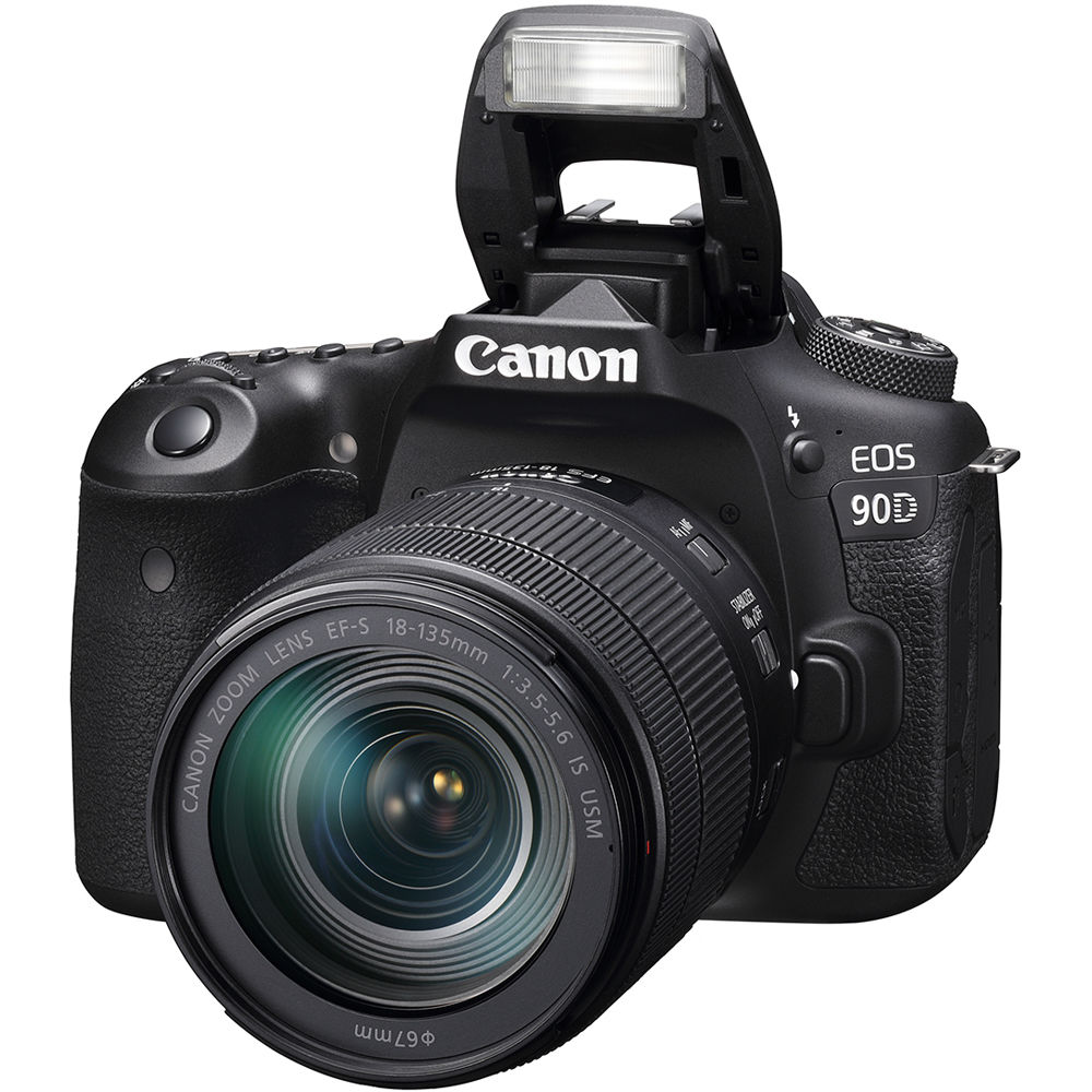 Canon EOS 90D Digital SLR Camera with 18-135 is USM Lens - The Camerashop