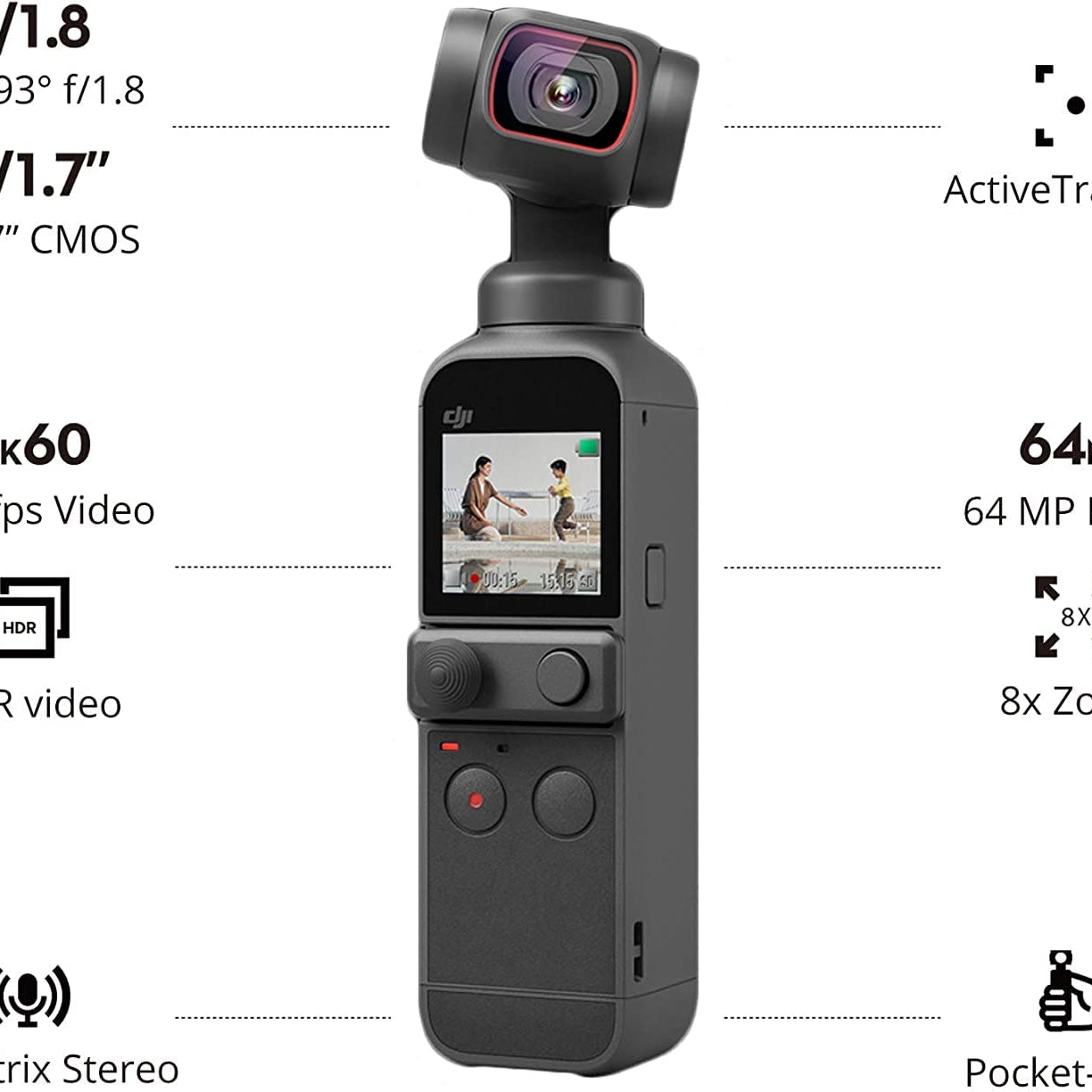 DJI Pocket 2 Creator Combo 3 Axis Gimbal Stabilizer with 4K Camera - The Camerashop