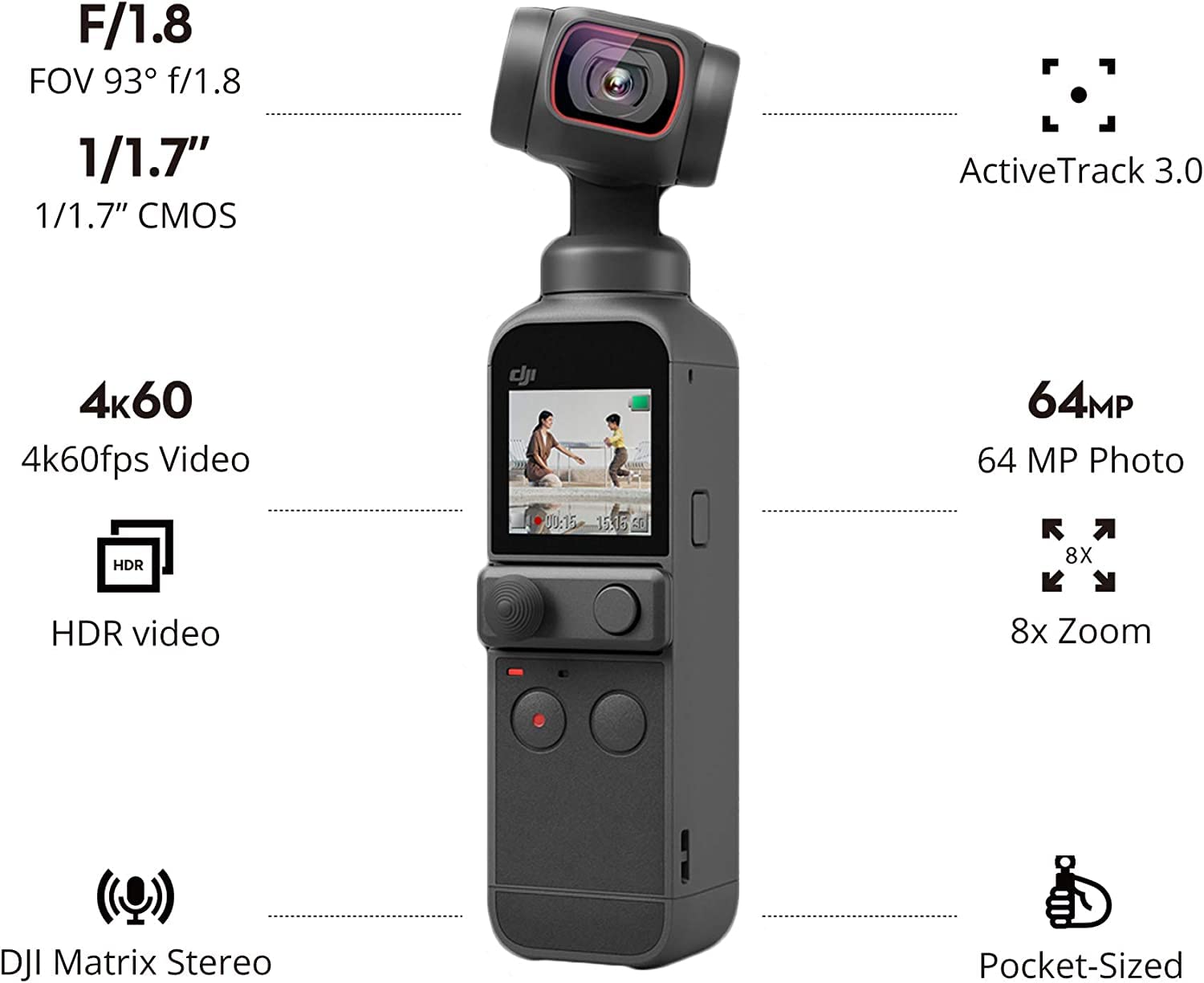 DJI Pocket 2 Creator Combo 3 Axis Gimbal Stabilizer with 4K Camera - The Camerashop