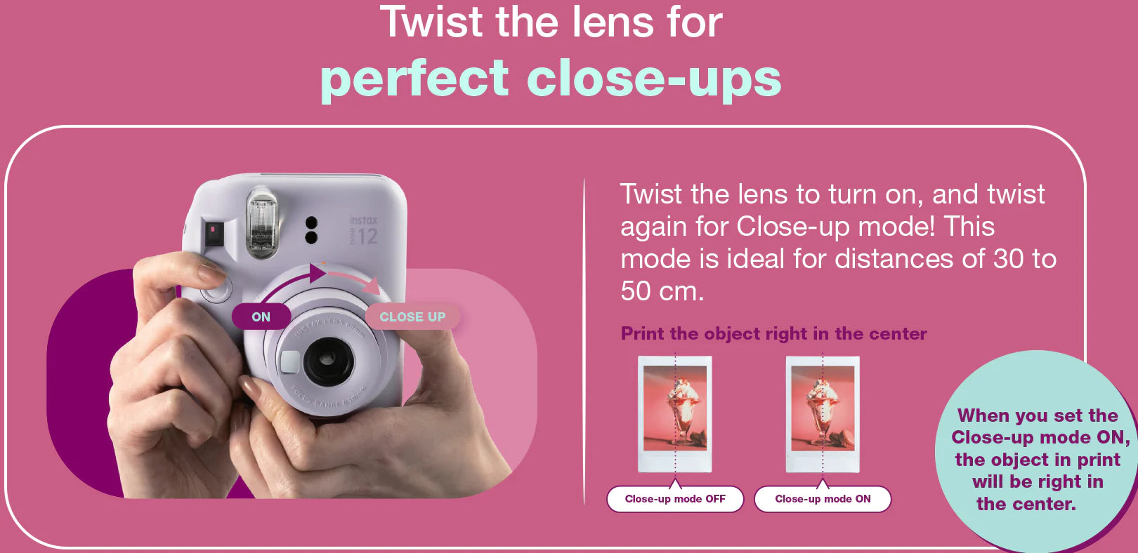 Fujifilm Instax Mini 12 Camera ( Clay White ) - The Camerashop