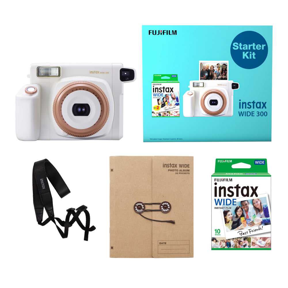 Fujifilm Instax Wide 300 starter kit Instant photo Camera - The Camerashop