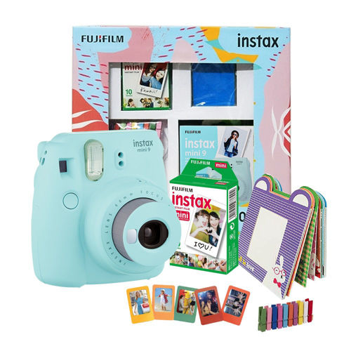 Fujifilm Instax mini 9 Delight Box (Ice blue) Camera - The Camerashop