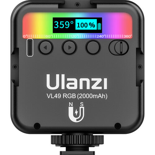 Ulanzi VL-49 Rechargeable Mini RGB Light - The Camerashop