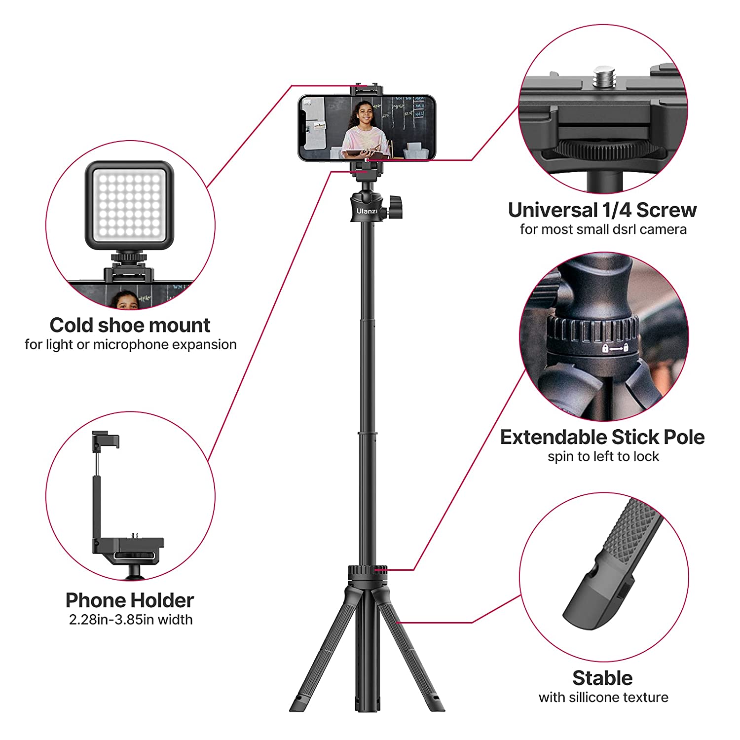 Ulanzi MT-34 Multi-Functional Extendable Tripod - The Camerashop