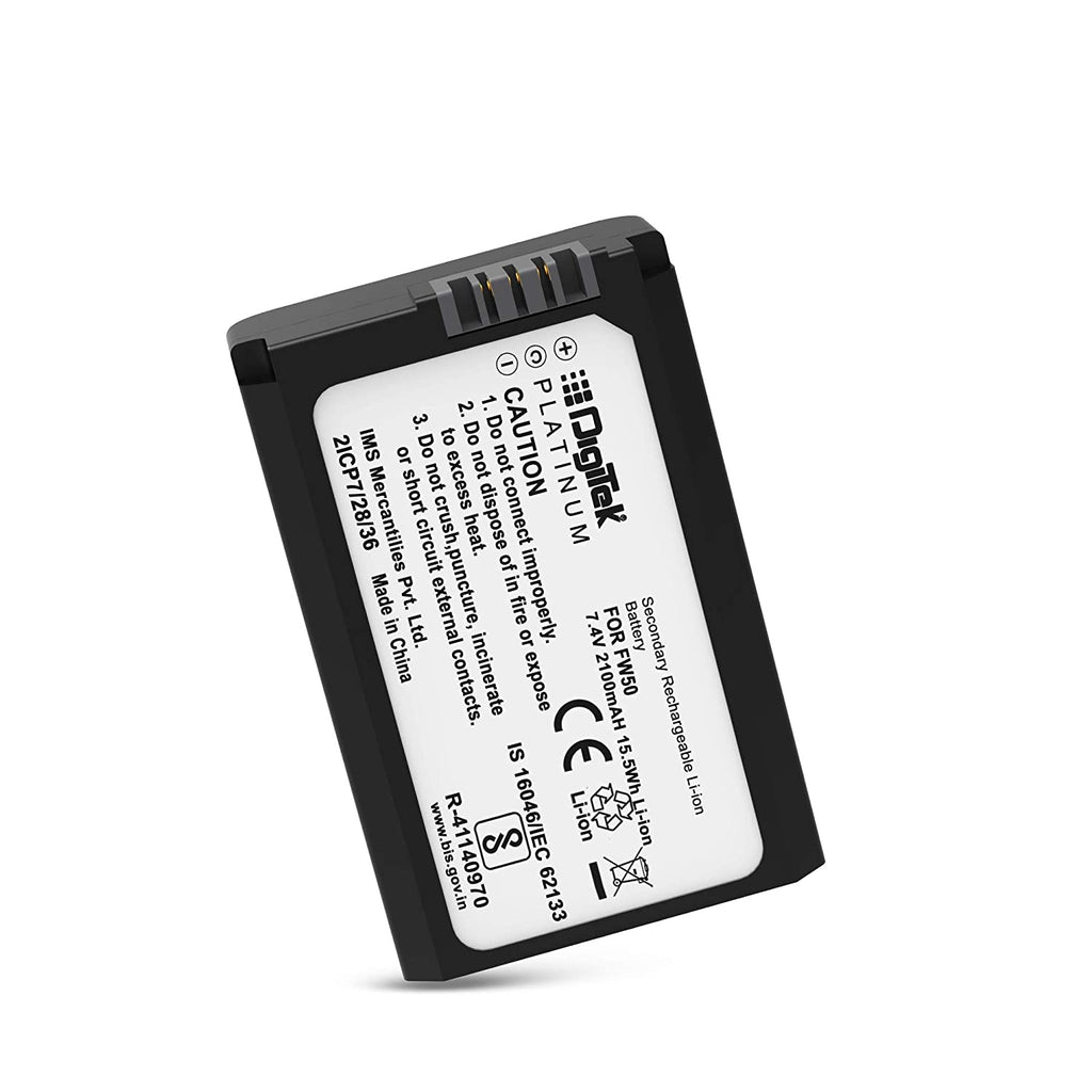Digitek FW-50 Platinum Lithium-ion Rechargeable Battery for Sony - The Camerashop