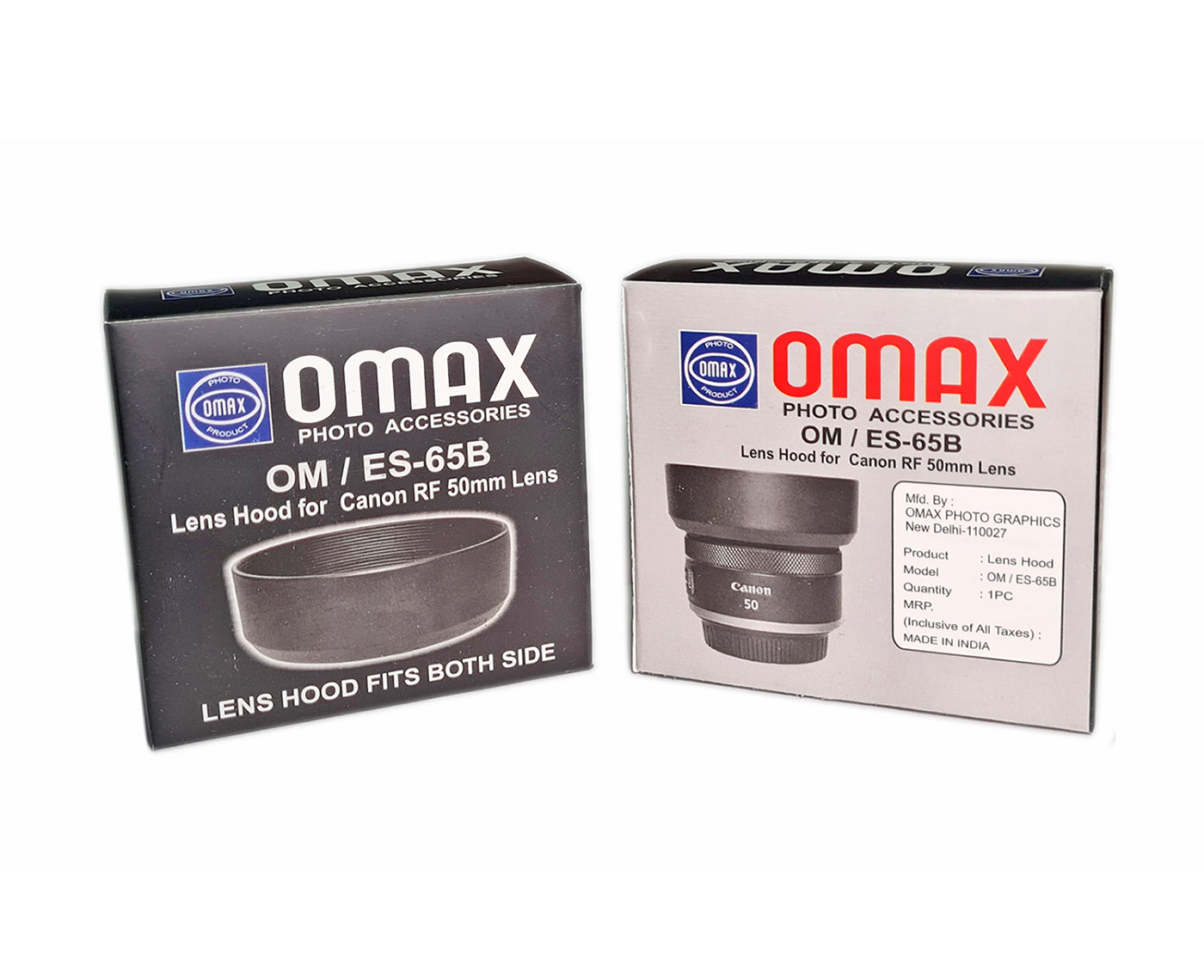 Omax Lenshood ES-65B for Canon RF 50mm f/1.8 STM Lens - The Camerashop