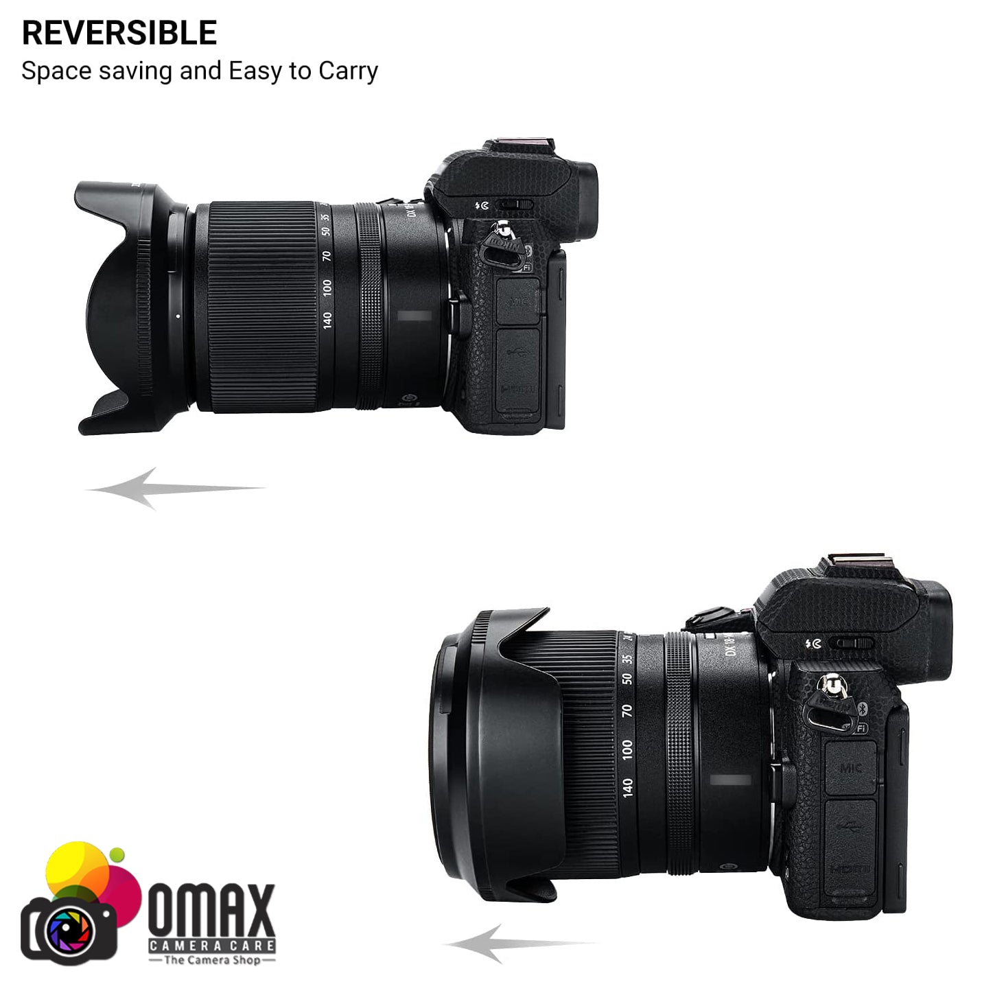 Omax Compatible Lens Hood for Nikon Z 18-140mm f/3.5-6.3 DX VR Lens OMAX HB-101 - The Camerashop