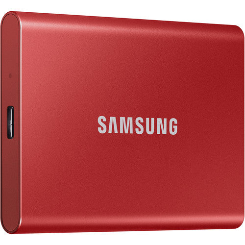 Samsung 2TB Portable SSD T7 USB 3.2 (Metallic Red) - The Camerashop