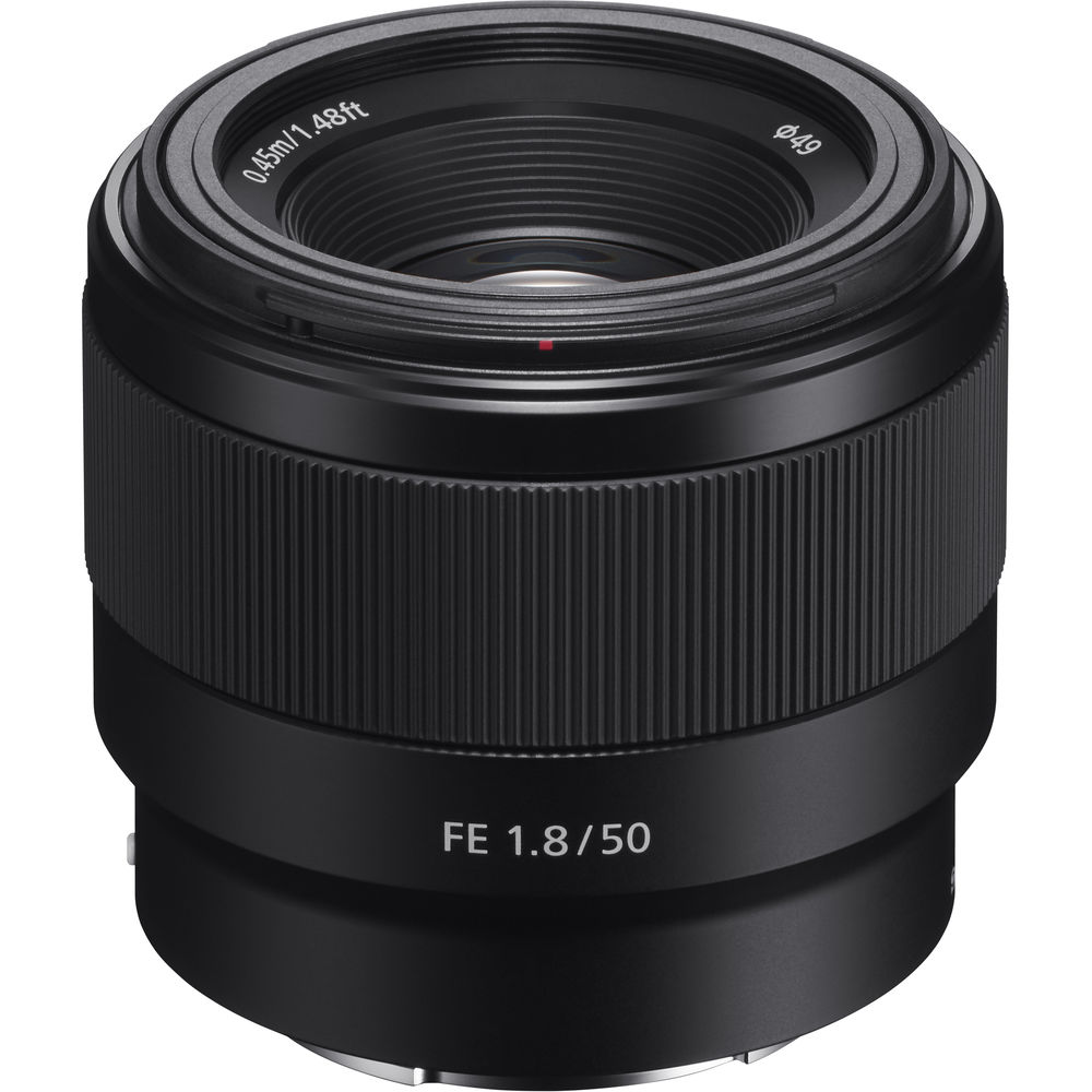 Sony 50mm F1.8mm E Mount Full Frame Lens (Black) - The Camerashop