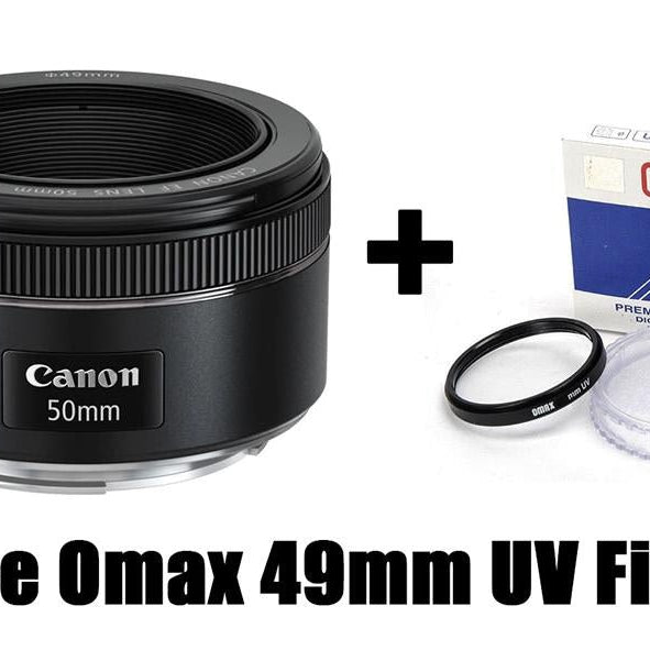 Canon EF 50mm f/1.8 STM Lens with UV filter - The Camerashop