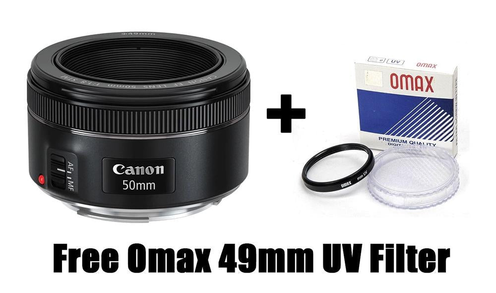 EF UV-Filter mit Canon f/1.8 50mm STM Objektiv