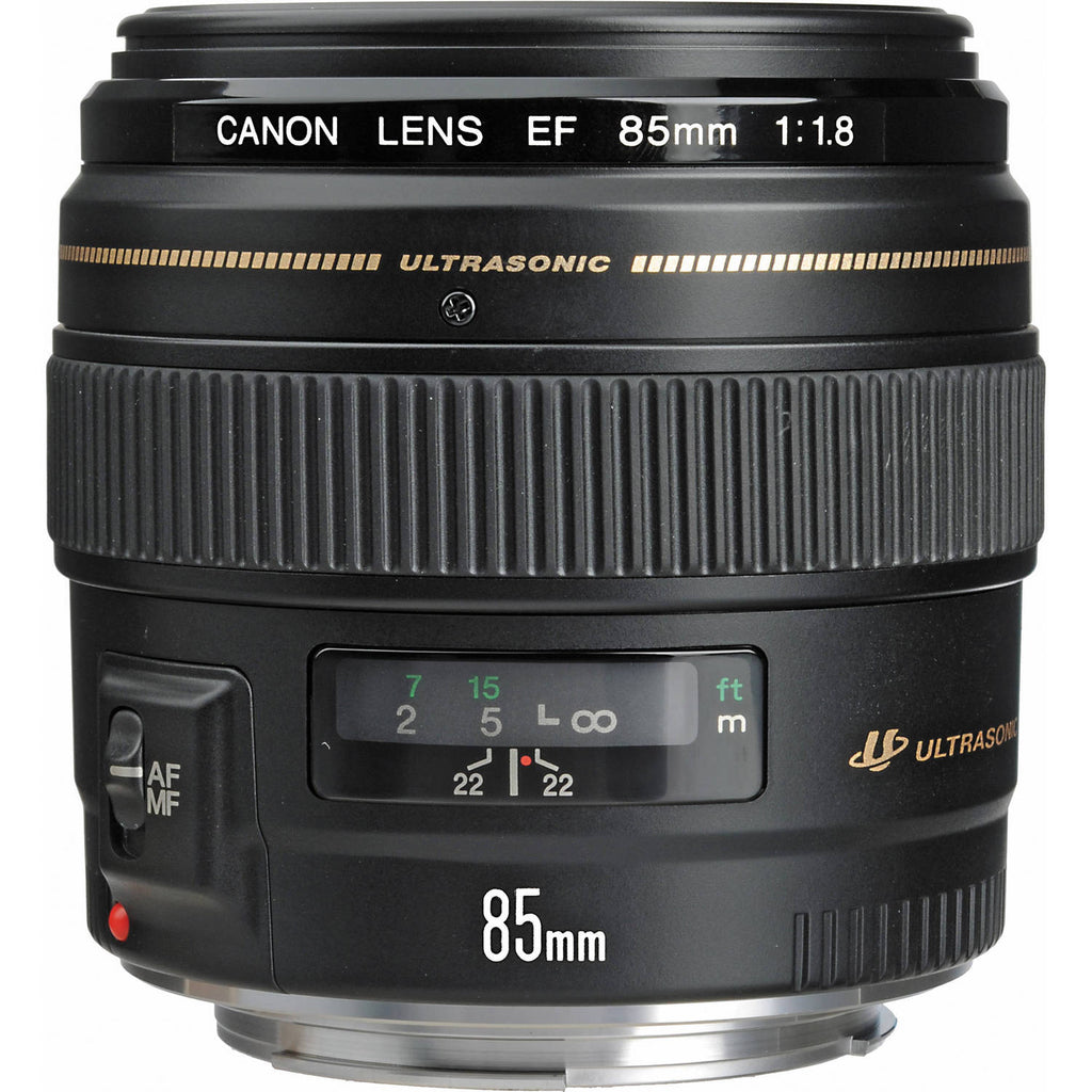 Canon EF 85mm F1.8 USM Lens (Black) - The Camerashop