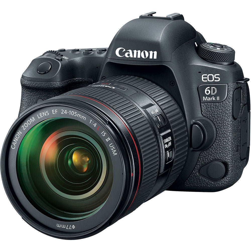 Canon eos 6d mark II 26.2mp dslr camera with ef24-105mm lens - The Camerashop