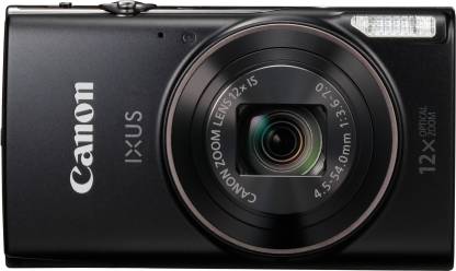 Canon IXUS 285 HS (20.2 MP, 12x Optical Zoom, 4X Digital Zoom, Black) - The Camerashop