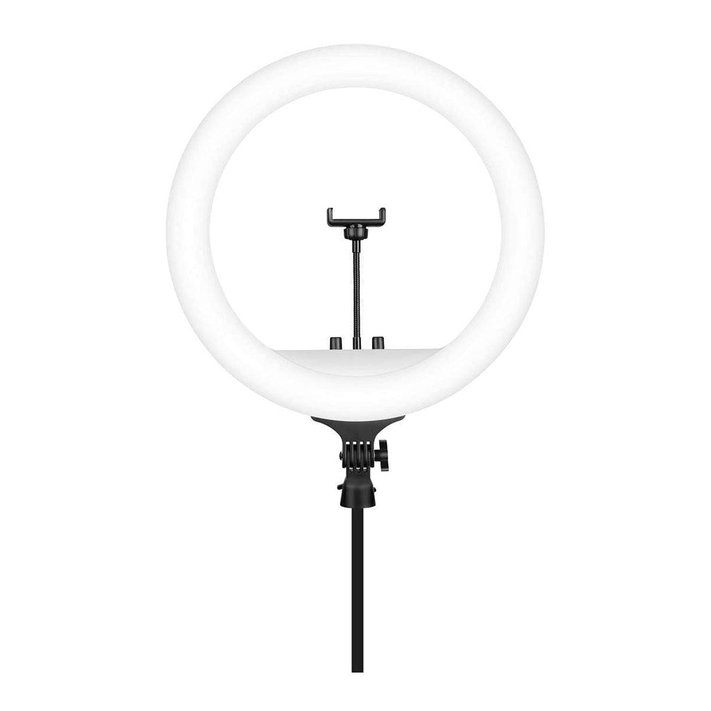 Digitek DRL-18 RGB LED Ring Light 46cm (18 inch) for YouTube | Photo-Shoot | Video Shoot | Live Stream | Makeup & Vlogging | Compatible with iPhone/Android Phones & Camera - The Camerashop