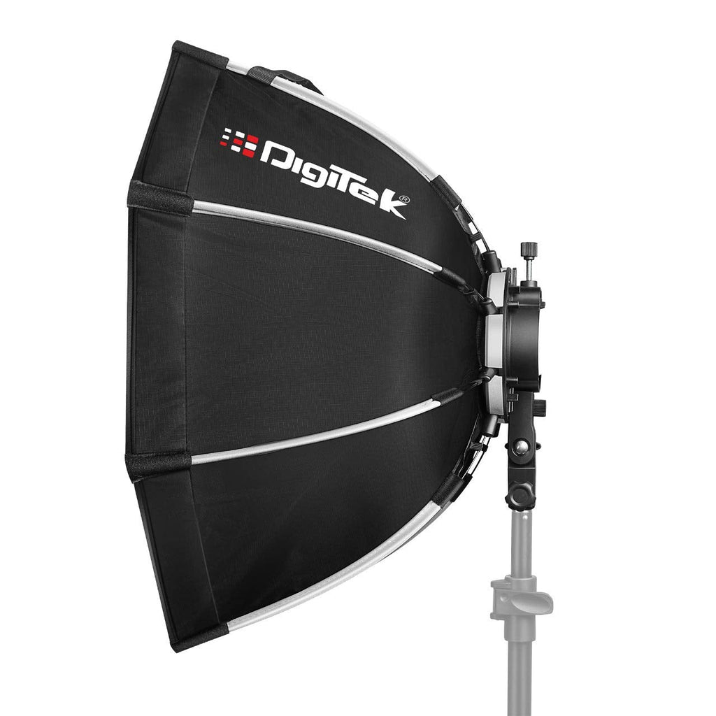 Digitek Lightweight & Portable Soft Box (DSBH 055) Black Reflector Umbrella (120 cm) - The Camerashop