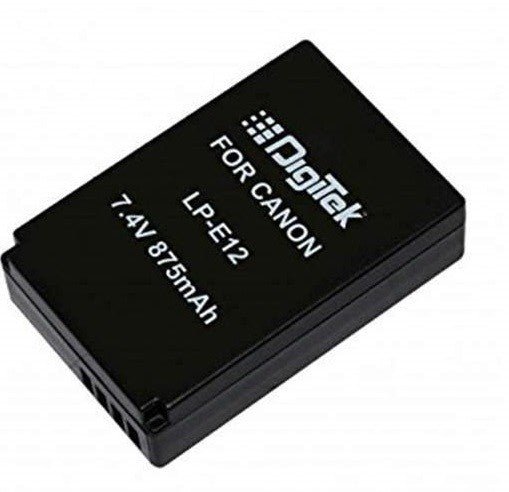 Digitek (LP-E12) 875 mAh Rechargeable Lithium Ion Battery for Canon - The Camerashop